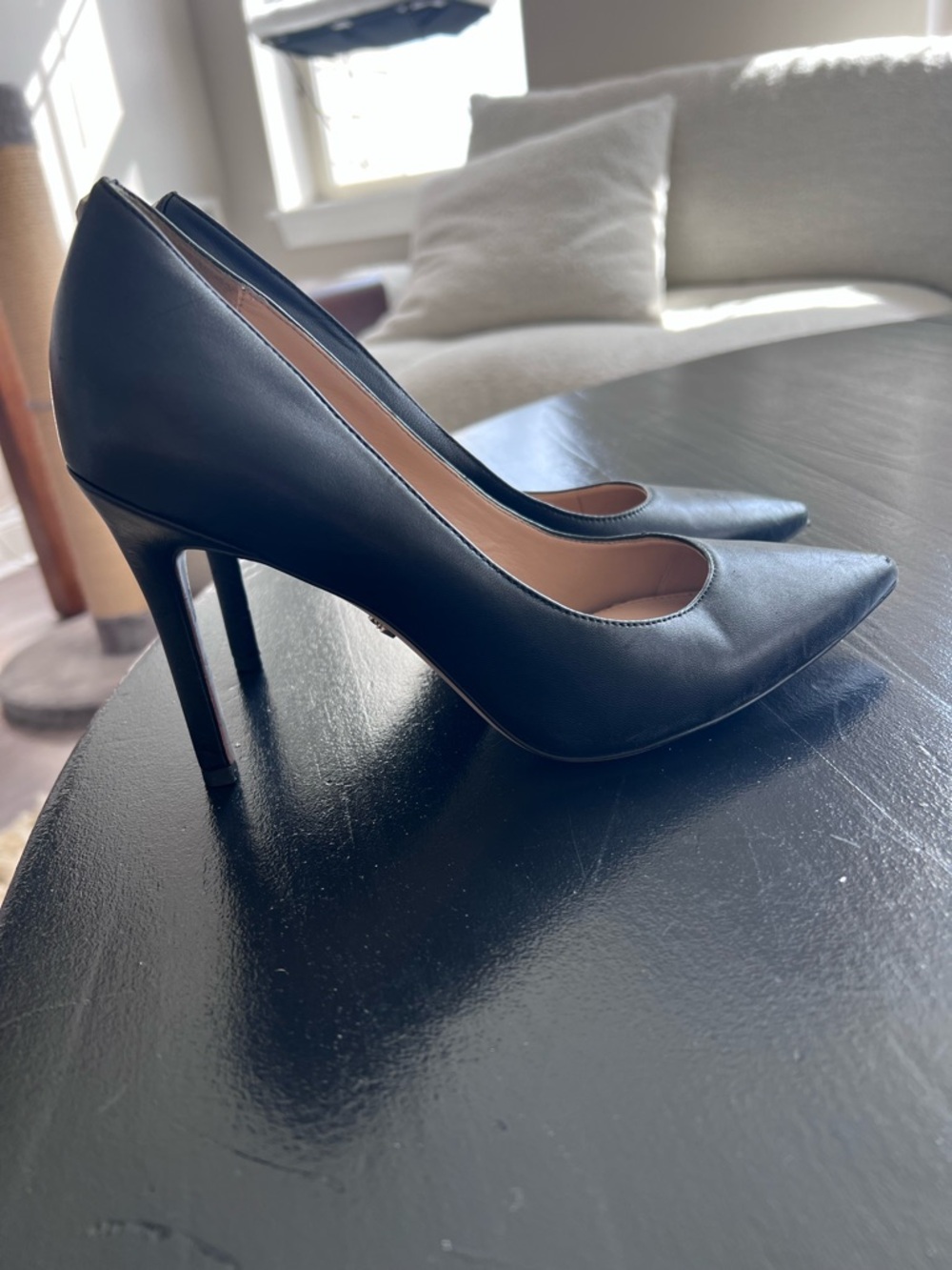 Sam Edelman Black Pointed-Toe Stiletto Pumps - Picture 5 of 6